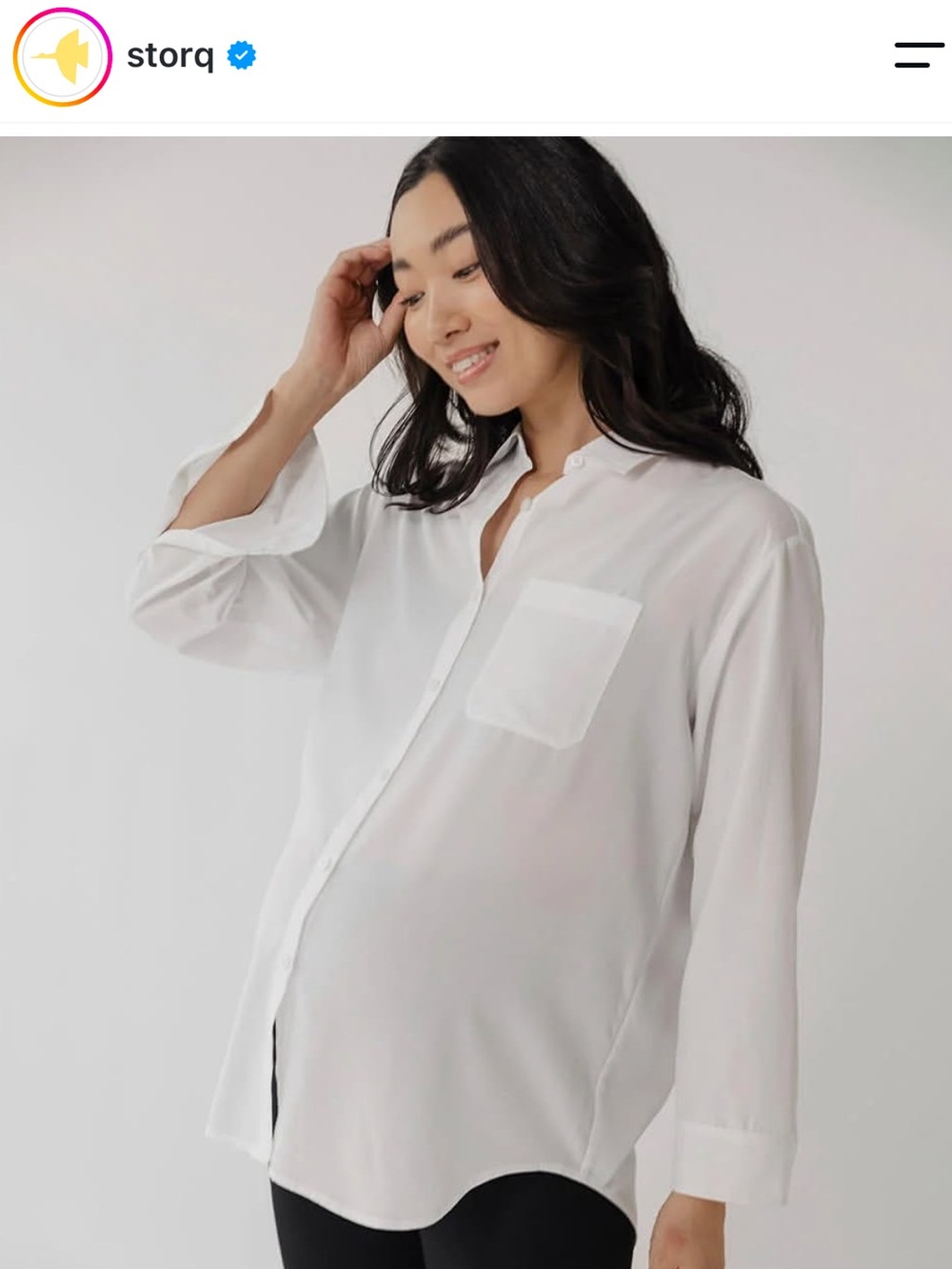 Storq Easy Button-up. Size Large. White.